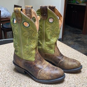 Double H Green cowboy boots size 9D
